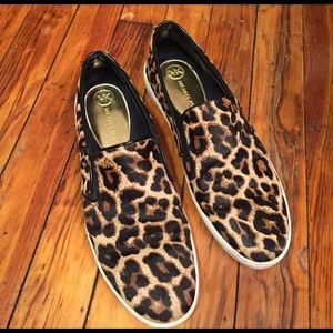 Michael Kors Leopard Print Slip On Sneakers
